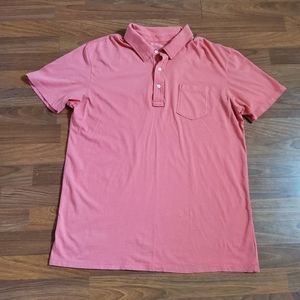 Save Khaki Polo Knit Shirt XL Peach New